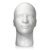 Férfi hungarocell hab manöken állvány modell kijelző fej